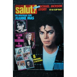 SALUT ! 283 COVER JEANNE MAS + 6 PAGES AL CORLEY WHAM ! LA FIN GEORGE MICHAEL + POSTER MARC LAVOINE