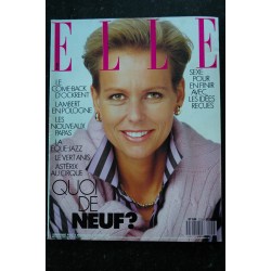ELLE 2249  13 février 1989  Estelle LEFEBURE Cover + 4p. - David Hallyday - Les machos Christine Bravo - 126 p. Fashion Vintage