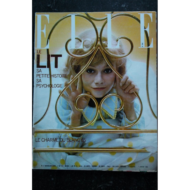 ELLE   993 31 décembre 1964  Vive 1965 Françoise DORLEAC Michèle MERCIER  - 92 pages FASHION VINTAGE