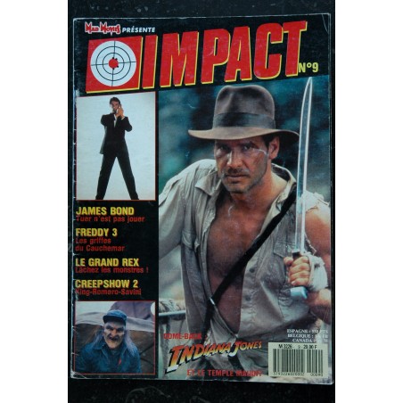 MAD MOVIES présente IMPACT n°  7 * 1987 *  Johnny HALLYDAY Clint EASTWOOD Harrison FORD Nastassia KINSKI