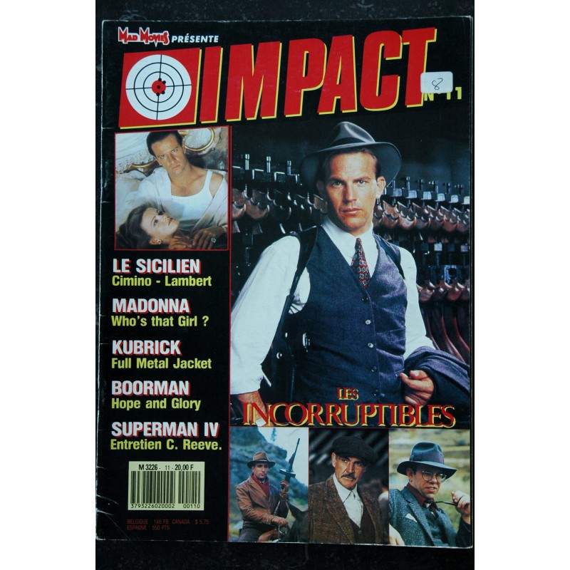 MAD MOVIES présente IMPACT n° 10 * 1987 * L'arme Fatale SCHWARZENEGGER Brian de Palma James Bond Jackie CHAN