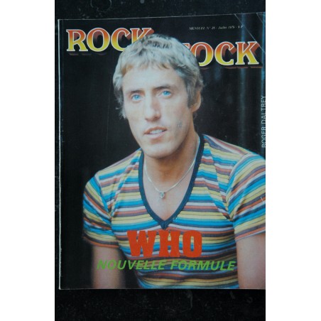 ROCK en STOCK  n°  25  JOHNNY WINTER  GENESIS  SEXPISTOLS TED NUGENT Elliot MURPHY Tom WAITS