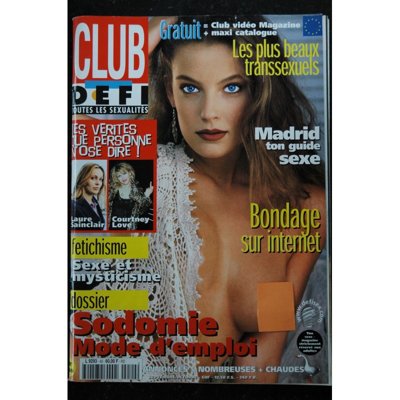 CLUB DEFI  42  NOVEMBRE 1997 COVER MADONNA l'Interview exclusive