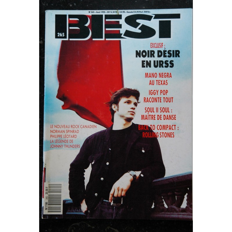 BEST 264  JUILLET 1990  ROLLING STONES THUNES Keith Richard Lou Reed John Cale Billy Idol PRETENDERS Berurier Noir