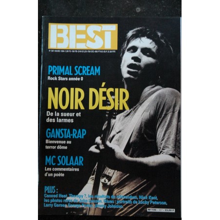 BEST 303  OCTOBRE 1993  NIRVANA SCORPIONS Paul Weller Breeders Tina Turner Timsit Buffalo Costello Dead can Dance