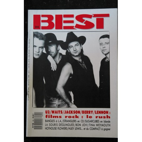 BEST 244 1988 COVER TRACY CHAPMAN U2 HOUSE-MUSIC KEITH RICHARDS POSTERS MIDNIGHT OIL SIOUXSIE