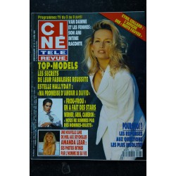 CINE TELE REVUE 1993 02 04 n°  5 Claudia SCHIFFER Cindy CRAWFORD Naomi Campbell Olivia NEWTO JOHN VAN DAMME PERROT De CAUNES