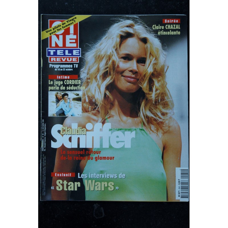 CINE TELE REVUE 1999 05 13  n° 19 Laetitia CASTA VAN DAMME Pamela ANDERSON Sullitzer Oliver REED Alexandra KAZAN Virginia MADSEN