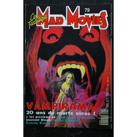 Ciné Fantastique MAD MOVIES n° 78  * 1992 *  BATMAN  ALIEN 3  Les aventures d'un homme invisible  le Cobaye