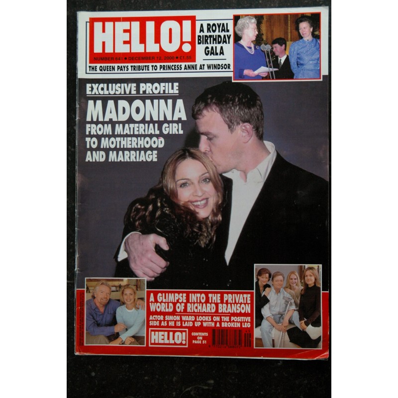 HELLO! 1044 Cover MADONNA + 9 p.  William & Harry Victoria BECKAM 2008