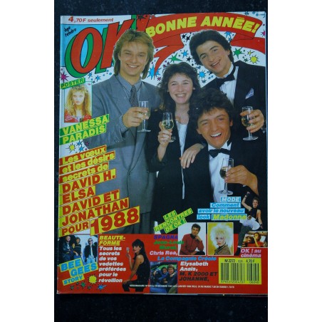 OK ! âge tendre 619 1987 11 Samantha FOX Vanessa PARADIS Guesh PATTI RENAUD  Bill BAXTER