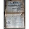 Le Monde 4 avril 1974 LA MORT DE Georges POMPIDOU  Alain POHER à l'Elysée