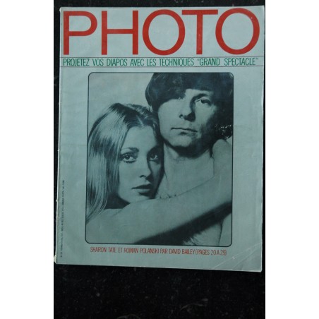 PHOTO 029 1970 FEVRIER COVER SHARON TATE & ROMAN POLANSKI PAR DAVID BAILEY ROBERT HUNTZINGER B VINCENT