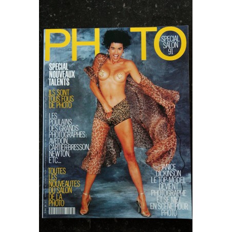 PHOTO 288 JACQUIER POINOT GAILLARD JANICE DICKINSON ENTIEREMENT NUE J.CRENN 1991