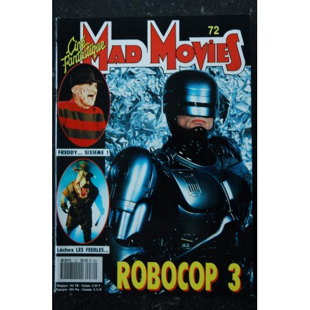 Ciné Fantastique MAD MOVIES  n° 72  * 1991 *  ROBOCOP 3  FREDDY  les FEEBLES  The Rocketeer