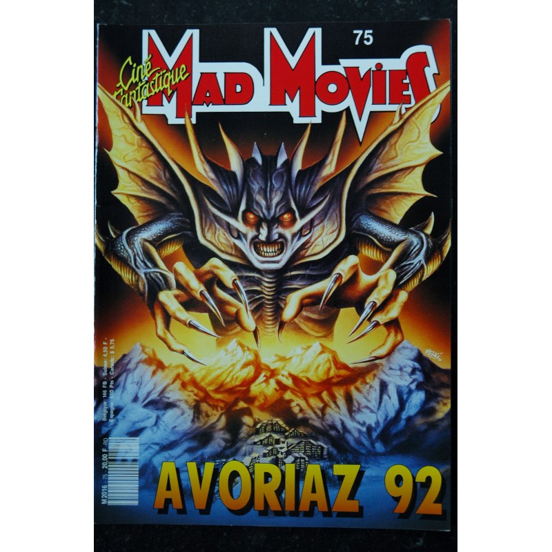 Ciné Fantastique MAD MOVIES  n° 69  * 1991 *  SPECIAL AVORIAZ 1991  HIGHLANDER 2