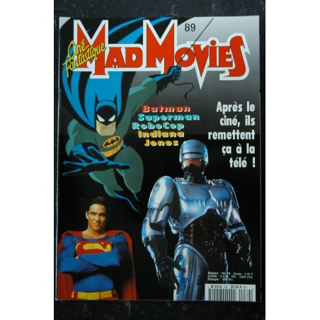 Ciné Fantastique MAD MOVIES  n° 89  * 1994 *   BATMAN  SUPERMAN  ROBOCOP  INDIANA JONES