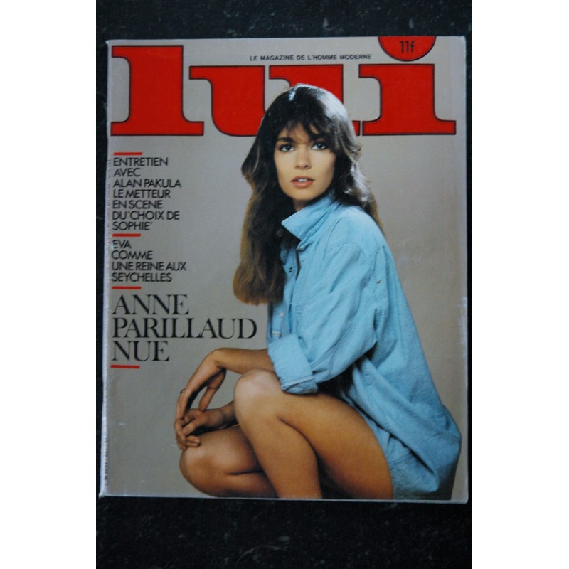 LUI 231 AVRIL 1983 COVER ANNE PARILLAUD ENTIEREMENT NUE SEYCHELLES EROTIC HELMUT WITKRAFT CHARME