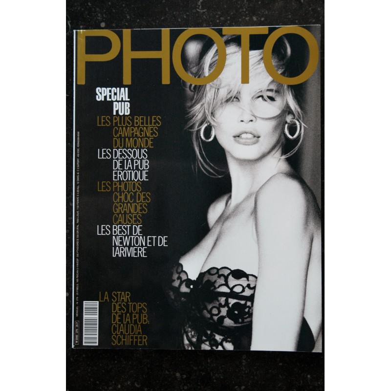 PHOTO 279 SPECIAL PUB CLAUDIA SCHIFFER NEWTON DE LARIVIERE EROTISME TOP MODEL