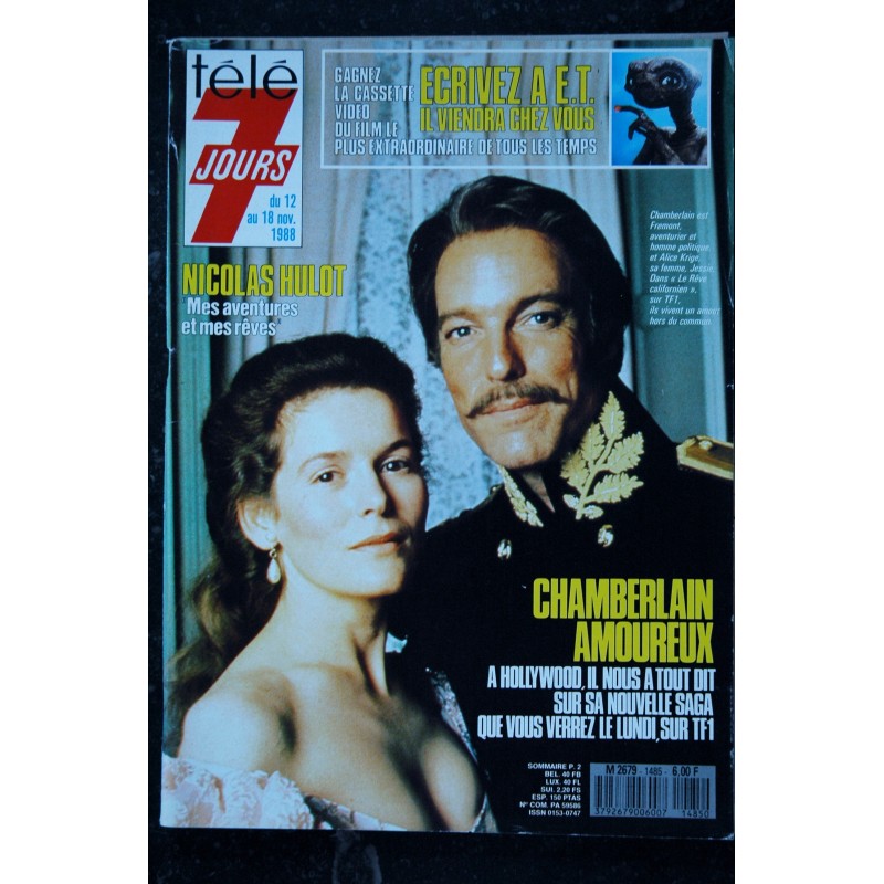 Télé 7 Jours  1472  *  1988  * Annie GIRARDOT  LEYMERGIE  DIEULEVEULT Philippe CLAY L'Azizah avant Balavoine