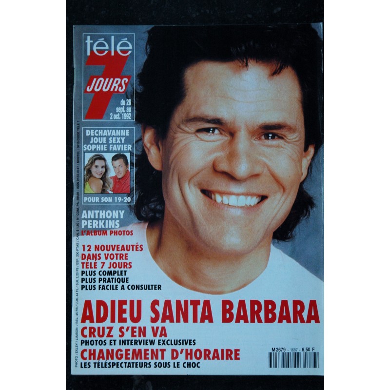 Télé 7 Jours  1619  *  1991  * Michael LANDON Marcy Walker BELMONDO Isabelle AUBRET Peter FALK M. Mercier Coluche