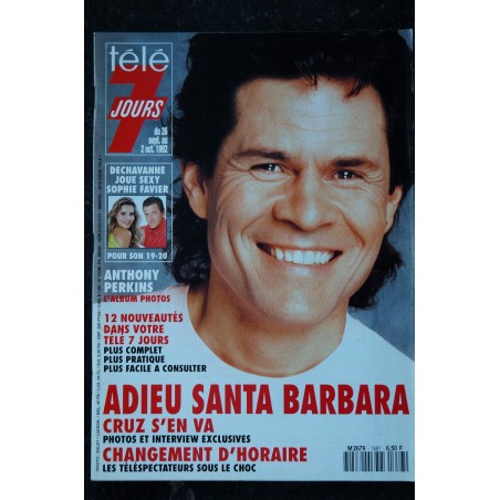 Télé 7 Jours  1619  *  1991  * Michael LANDON Marcy Walker BELMONDO Isabelle AUBRET Peter FALK M. Mercier Coluche