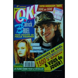 OK ! âge tendre 848 AVRIL 1992 COVER PATRICK BRUEL MARK-PAUL GOSSELAAR MADONNA INTERDITE VINCENT PEREZ