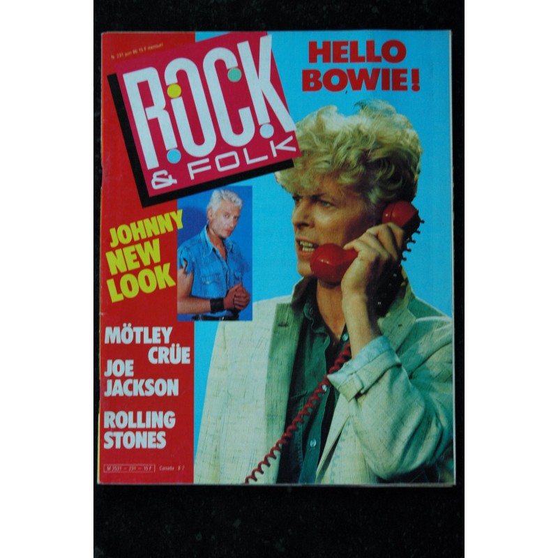 ROCK & FOLK 230  DAHO  Tina turner DEPECHE MODE  Elvis Costello  Peter Gabriel  Les Pogues