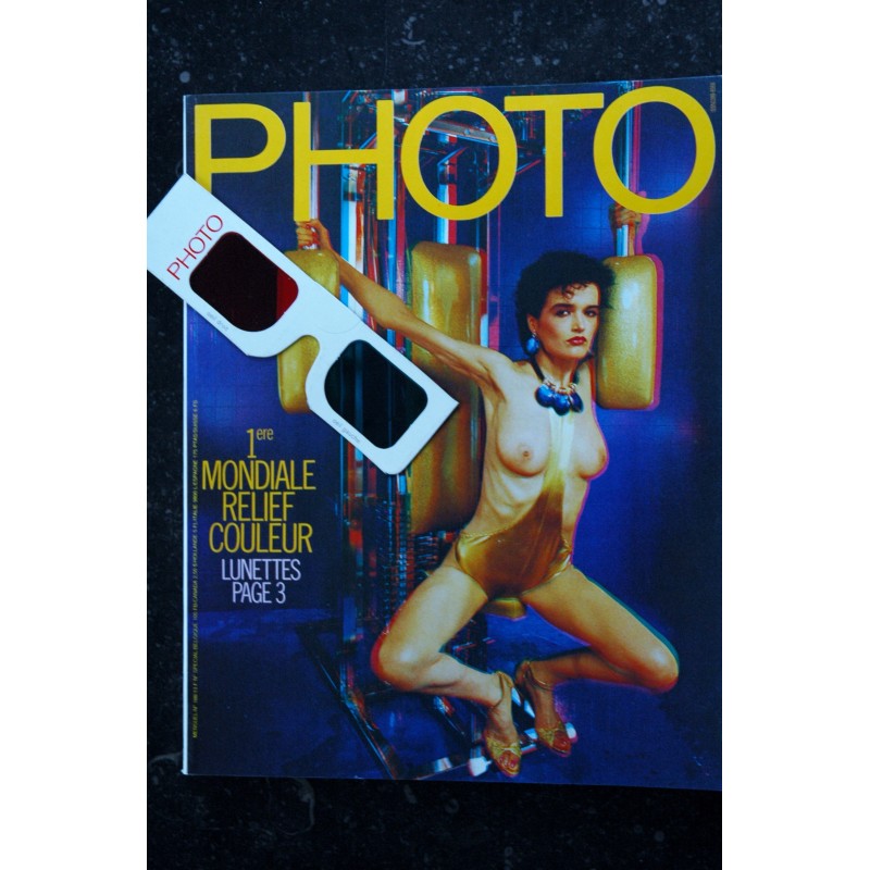 PHOTO 188 SPECIAL RELIEF + LUNETTES LISA LYON NUE PLATT LYNES PIERRE MALIFAUD 83