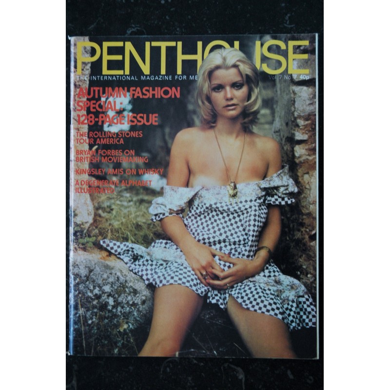 PENTHOUSE UK Vol 07 N° 07  ROLLING STONES JANET DUNPHY Bob GUCCIONE Harry COHN