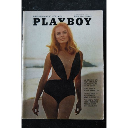 PLAYBOY US 1968 08 AUGUST  INTERVIEW WILLIAM SLOANE COFFIN GALE OLSON CARROLL BAKER  Ken W. Purdy William Iversen  PIN UP VARGAS
