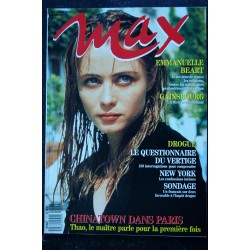 MAX 018 AOUT 1990 SPECIAL TOP MODEL ESTELLE HALLYDAY CLAUDIA SCHIFFER COVER CINDY CRAWFORD + POSTER
