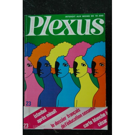 PLEXUS 23 PICHON CESAR ART EROTIC BIXBY R VILLENEUVE JEAN CLEMMER PHOTO NUS 1969