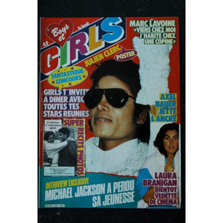 BOYS et GIRLS   n°  254  * novembre 1984 *  ISABELLE ADJANI  AXEL BAUER AL CORLEY  LAHAYE BARZOTTI