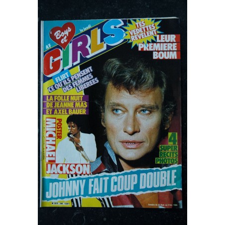 BOYS et GIRLS   n°  242 AOUT 1984 COVER VERONIQUE JANNOT MICHAEL JACKSON AXEL BAUER JESSE GARON DOUCHKA