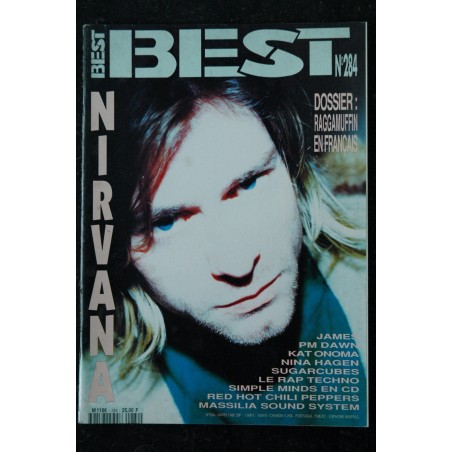 BEST 283 FEVRIER 1992 COVER ALAIN BASHUNG U2 LOU REED INTERVIEW + POSTER