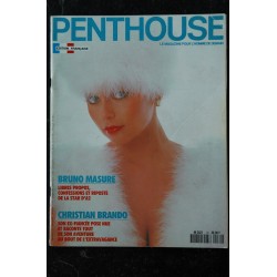 PENTHOUSE 072 JANVIER 1991 INTERVIEW BRUNO MASURE STEVE ATTOE SHIRLEY CUMPANAS EX DE CHRISTIAN BRANDO ENTIEREMENT NUE