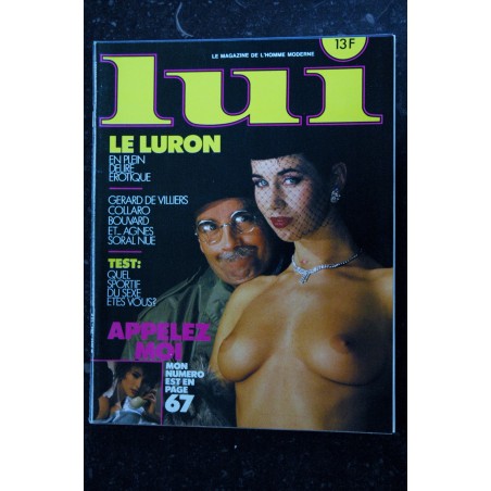 LUI 263 THIERRY LE LURON AGNES SORAL ENTIEREMENT NUE FANTASME G. DE VILLIERS HOT