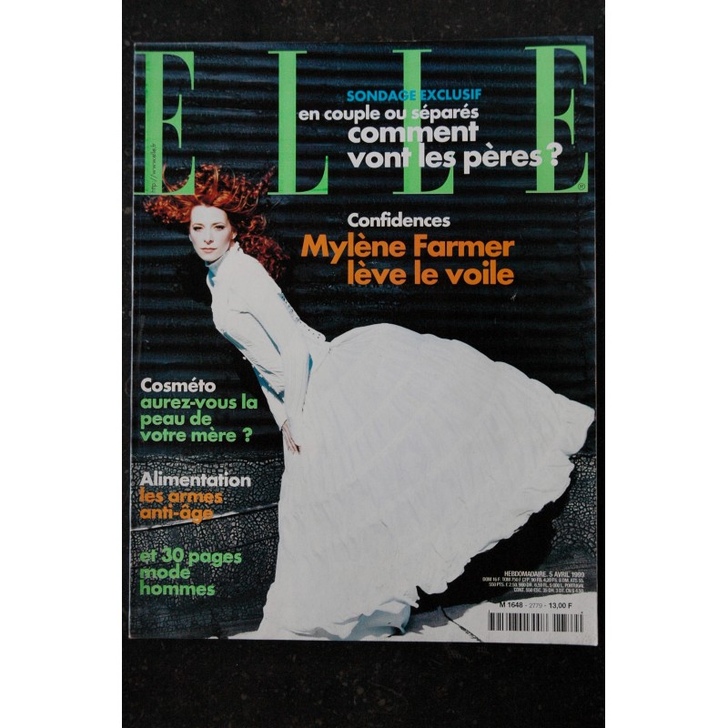 ELLE 3094 18 AVRIL 2005 COVER MYLENE FARMER IDOLE CHOC LES SECRETS DE LA FRENCH MADONNA