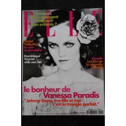 ELLE  2858 9 OCTOBRE 2000 COVER VANESSA PARADIS L'AMOUR LUI VA SI BIEN