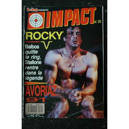 MAD MOVIES présente IMPACT n° 29 * 1990 * SCHWARZENEGGER STALLONE 20 ANS TOTAL RECALL ROCKY 5
