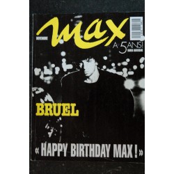 MAX 052 N° 52  COVER PATRICK BRUEL RETROSPECTIVE 1988 & 1993 SEX SYMBOLS SPECIAL 5 ANS COLLECTOR
