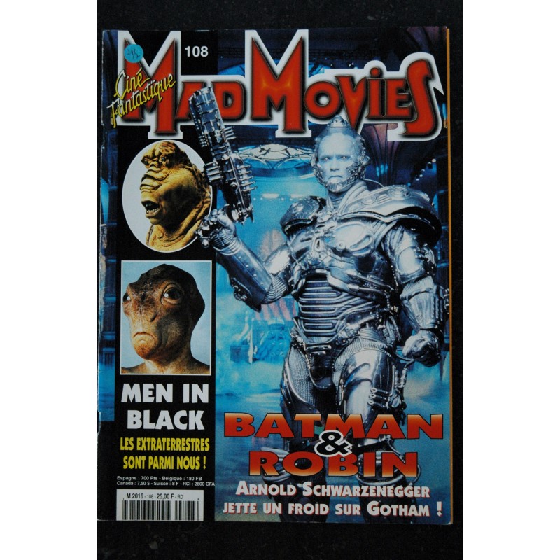 Ciné Fantastique MAD MOVIES  n°107  * 1997 *  ANACONDA  Bruce Willis le cinquième élément Sigourney Weaver ALIEN