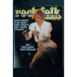 ROCK & FOLK 189 OCTOBRE 1982 COVER DAVID BOWIE KATE BUSH DIRE STRAITS NEIL YOUNG CRAMPS GUY PEELLAERT
