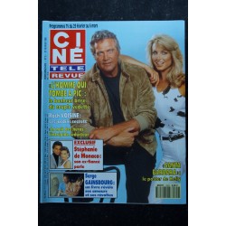 CINE TELE REVUE 9 27 FEVRIER 1992 COVER L'HOMME QUI TOMBE A PIC LEE MAJORS SERGE GAINSBOURG + POSTER SANTA BARBARA