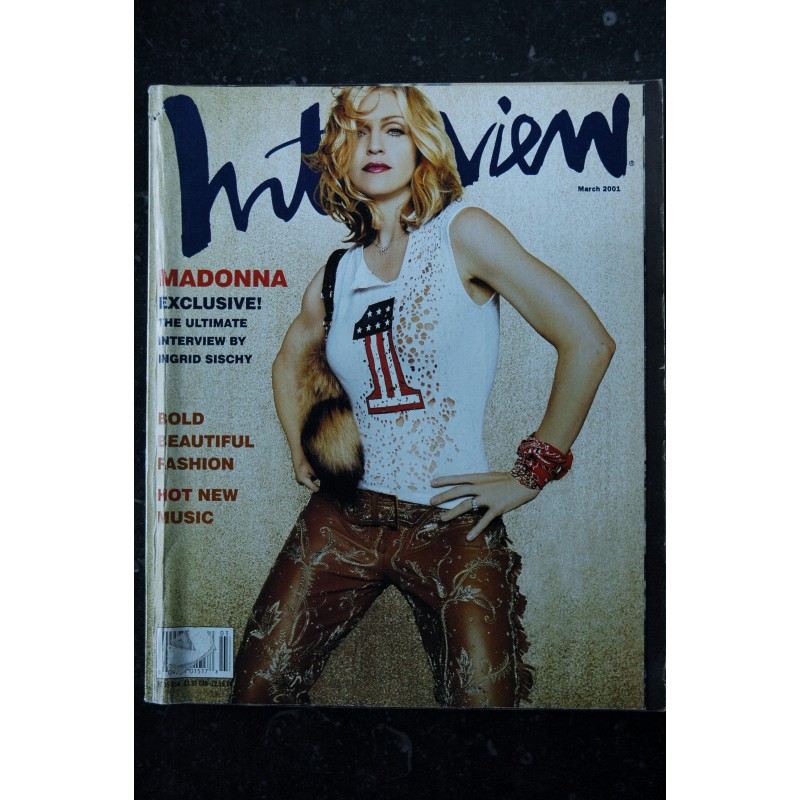 INTERVIEW MADONNA 2001 03  COVER MADONNA EXCLUSIVE THE ULTIMATE INTERVIEW BY INGRID SISCHY GRAND FORMAT