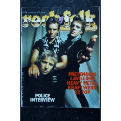 ROCK & FOLK 178 POLICE PRETENDERS LAVILLIERS HEAVY METAL KRAFTWERK ZZ TOP