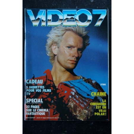 VIDEO 7 051  N° 51  1985 NATHALIE BAYE RIFF SOS FANTOMES WALTER HILL  +  CAHIER X