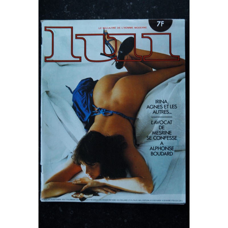 LUI 176 SEPTEMBRE 1978 SINE-CLUB MESRINE A. BOUDARD MÜLLER ZUBER GITTY ASLAN