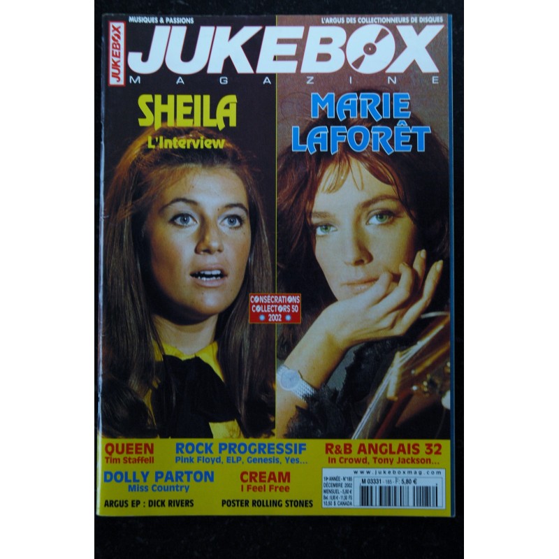 JUKEBOX  184  *  2002  *   JIMI HENDRIX BOB DYLAN GUY MARCHAND ROY ORBISON BEATLES LARRY GRECO